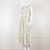 HIGH Wild Flower Print Sleeveless Cotton Dress