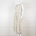 HIGH Wild Flower Print Sleeveless Cotton Dress