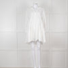 Rails White Cotton Broderie Tiered Mini Dress