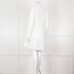 Rails White Cotton Broderie Tiered Mini Dress