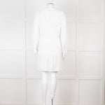 Rails White Cotton Broderie Tiered Mini Dress
