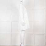 Rails White Cotton Broderie Tiered Mini Dress