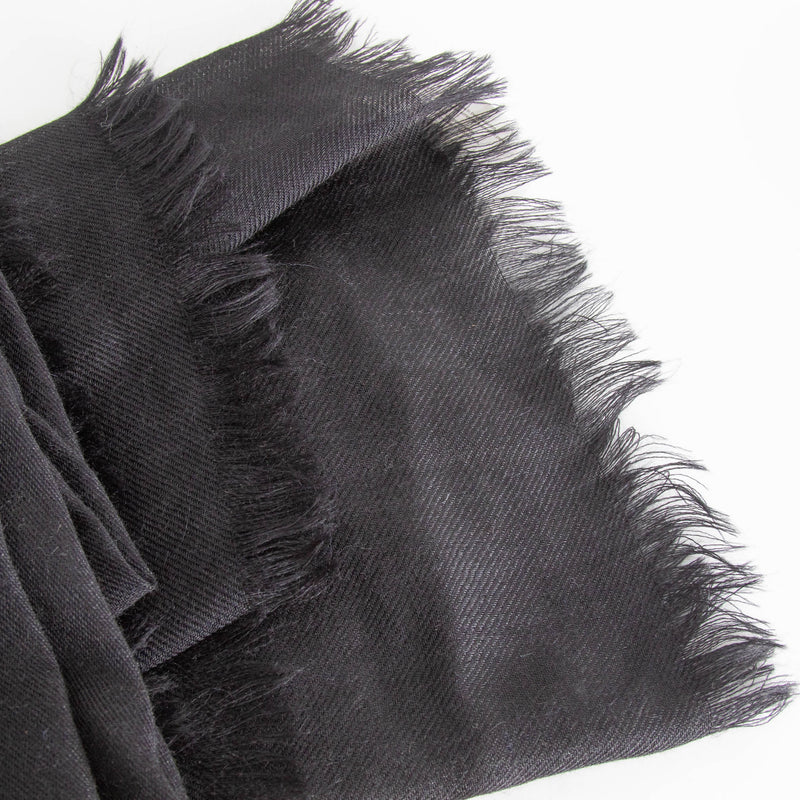 Raey Black Superfine Alpaca Scarf