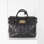 Mulberry Black Cara Delevingne Convertible Quilted Bag