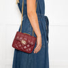 Gucci Red Deco Mini Quilted Leather Shoulder Bag