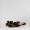 Salvatore Ferragamo Black Patent Sandal