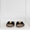 Salvatore Ferragamo Black Patent Sandal