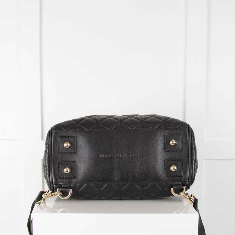 Mulberry Black Cara Delevingne Convertible Quilted Bag