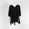 Max Mara Black V Neck Jersey Top