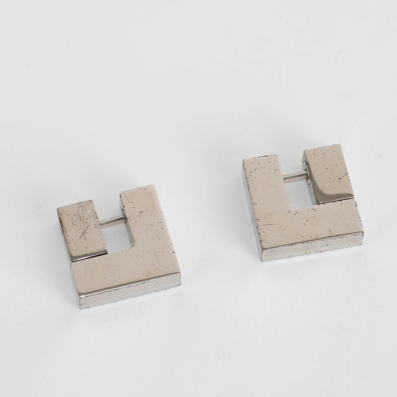 Givenchy G Square Silvery Earrings