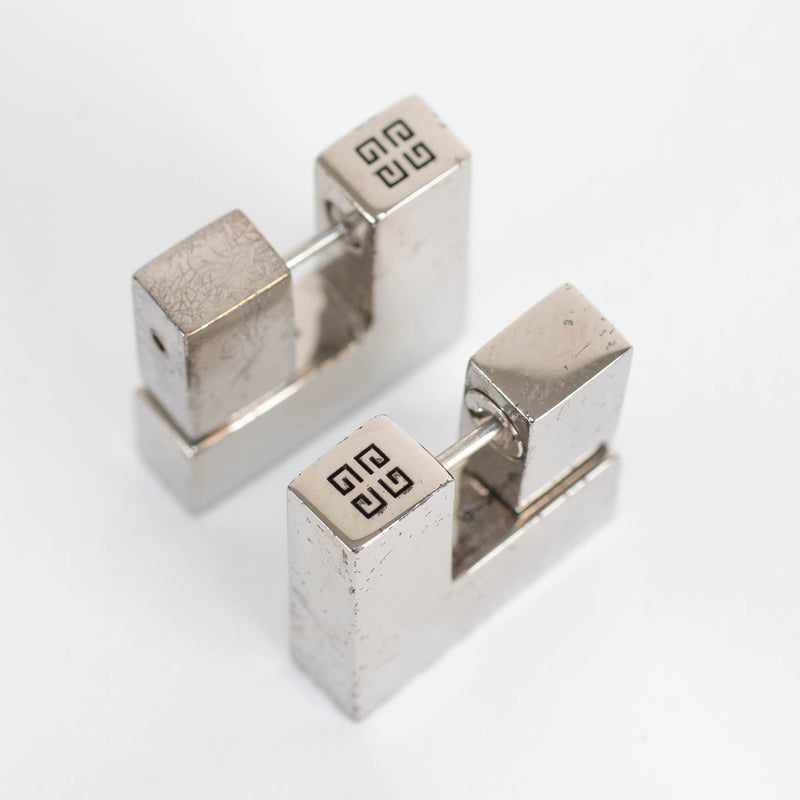 Givenchy G Square Silvery Earrings