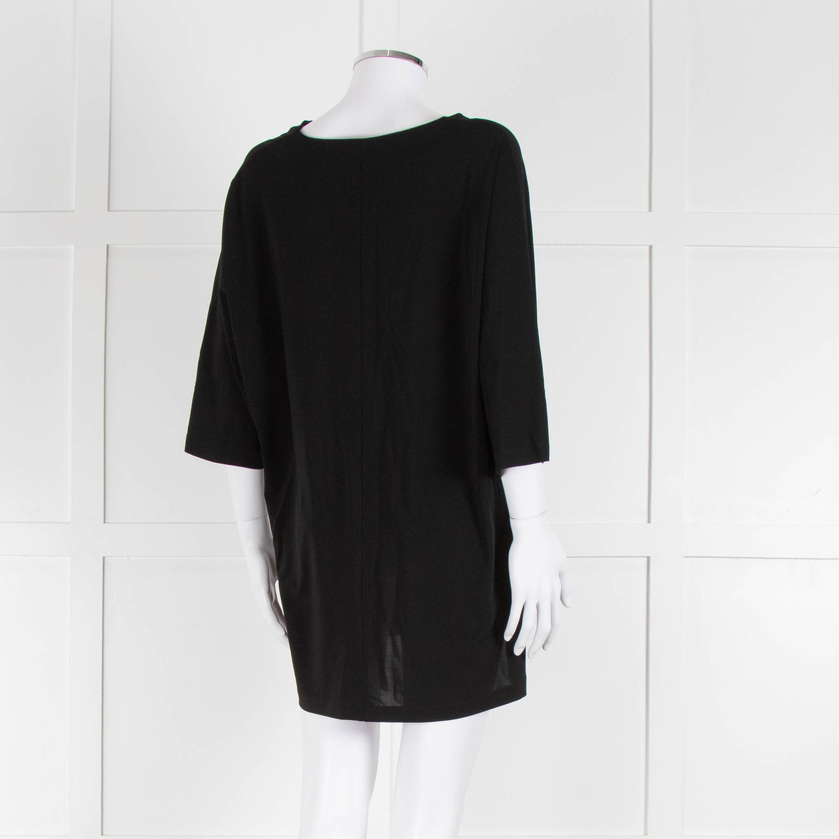 Max Mara Black V Neck Jersey Top