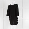 Max Mara Black V Neck Jersey Top