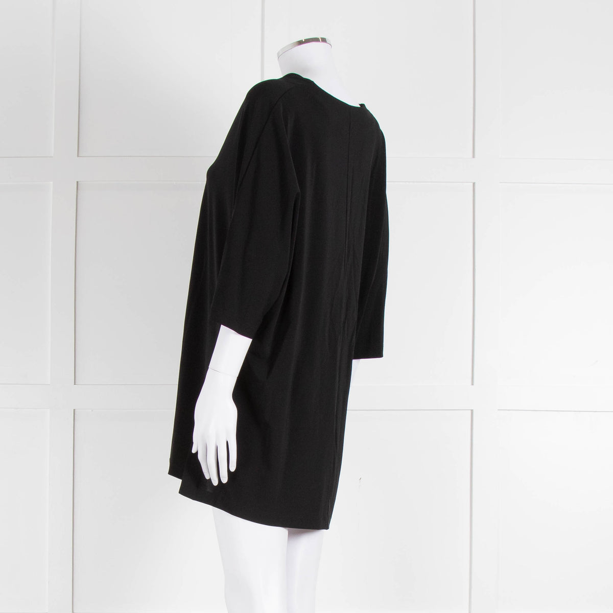 Max Mara Black V Neck Jersey Top