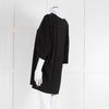 Max Mara Black V Neck Jersey Top