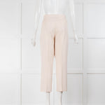 Joseph Cream Light Wool Cropped Trousers