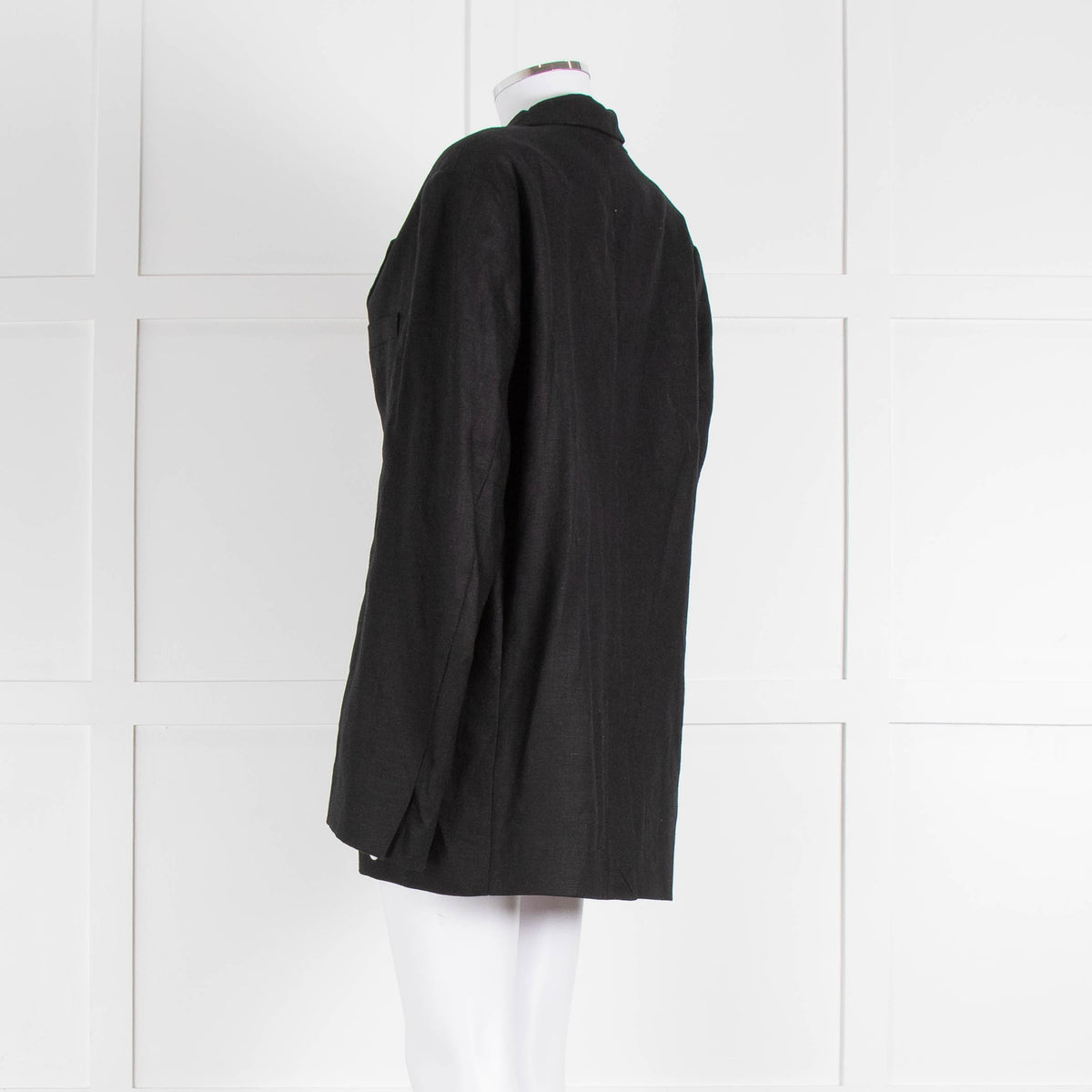 Assembly Label Black Linen Jacket