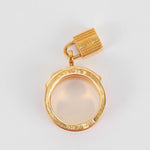 Hermes Gold Red Kelly Cadena Leather Scarf Ring