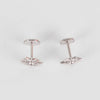 Elise Dray 18ct White Gold Diamond Star Burst Earrings