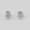 Elise Dray 18ct White Gold Diamond Star Burst Earrings