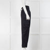 ME + EM Navy Blue Gold Button Cargo Trousers