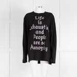 Ashish Life is Annoying Crystal Long Sleeve T Shirt