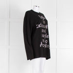 Ashish Life is Annoying Crystal Long Sleeve T Shirt