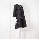 Dea Kudibal Black Broderie Anglaise Mini Dress