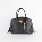 Louis Vuitton Black Grained Leather Milla Top Handle Bag