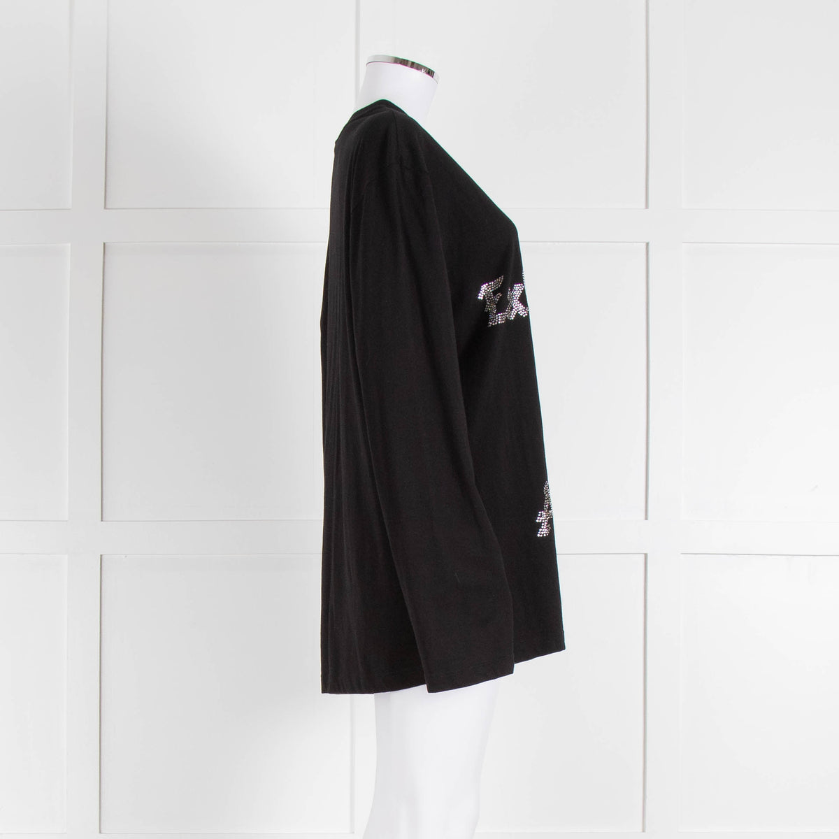 Ashish Life is Annoying Crystal Long Sleeve T Shirt