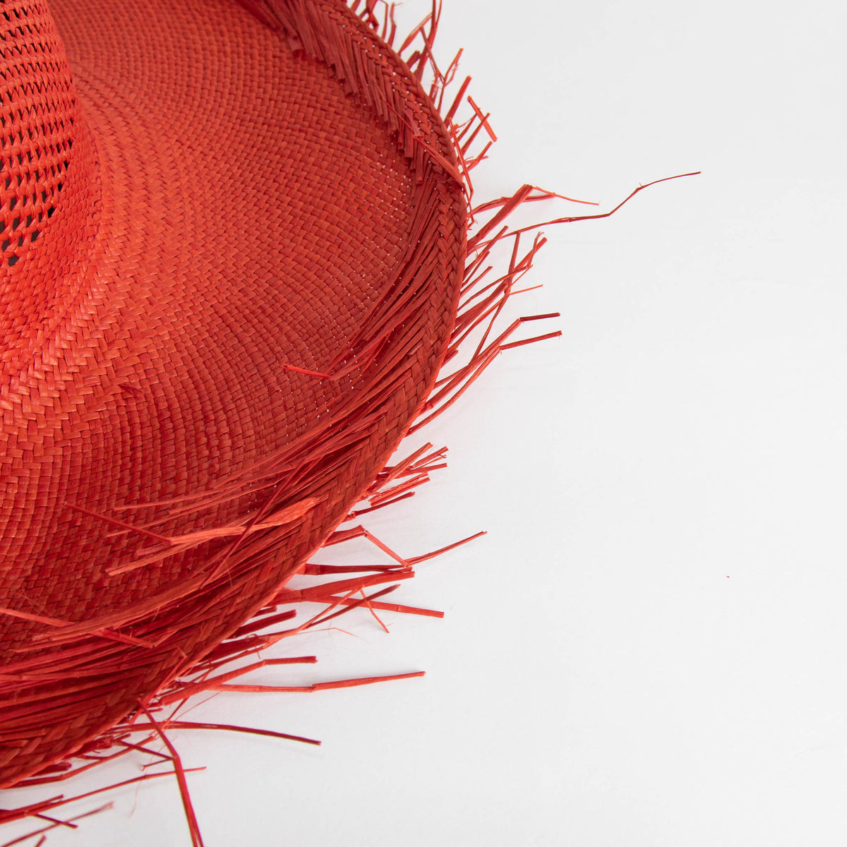 Clyde Brick Red Toquilla Straw Hat