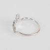 Sydney Evan 14ct White Gold & Pave Diamond Love Ring