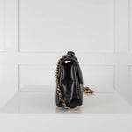 Chanel Black Mini Choco Camelia Bag