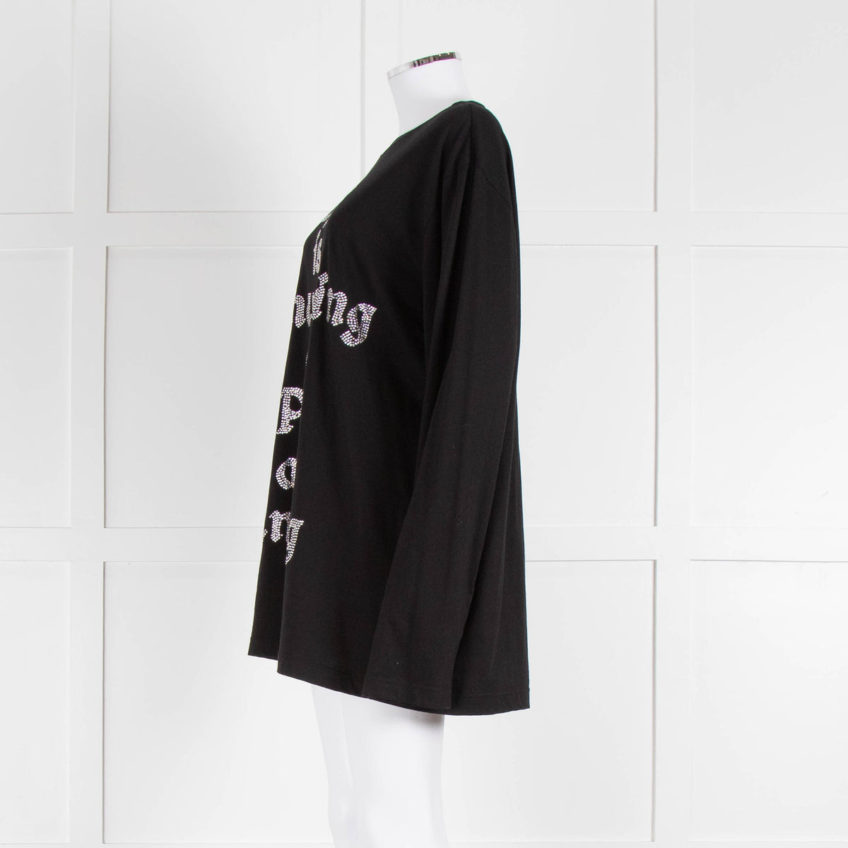 Ashish Life is Annoying Crystal Long Sleeve T Shirt