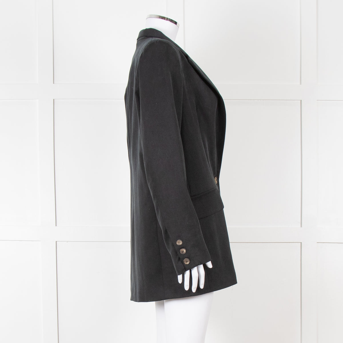 Reformation Washed Black Boyfriend Jacket