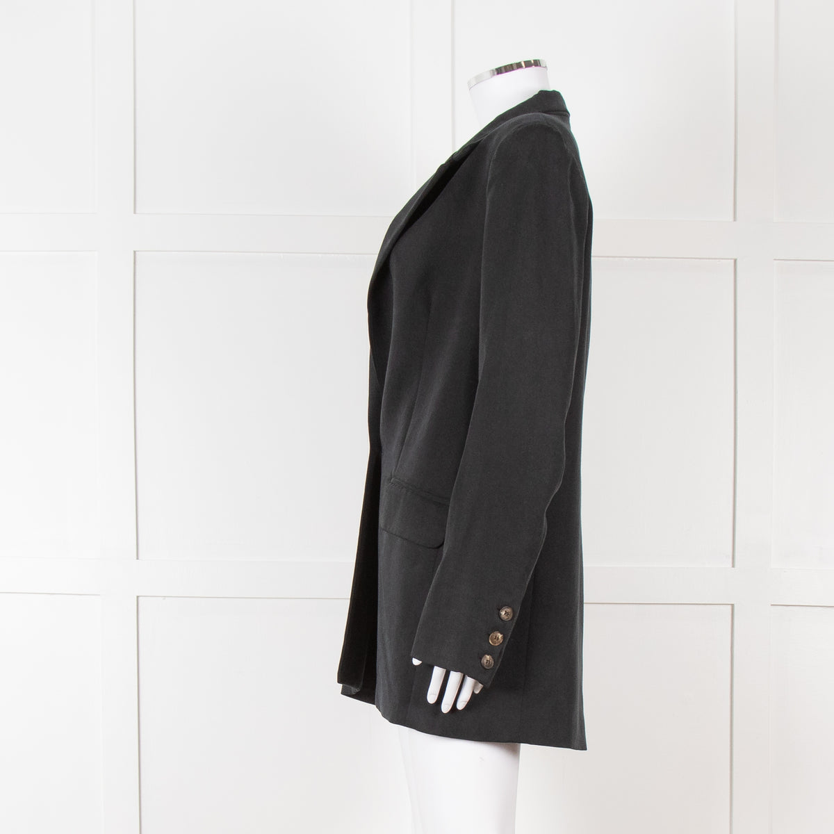 Reformation Washed Black Boyfriend Jacket