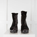 Patrizia Bonfanti Black Velvet Ankle Boots