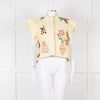 Stella Nova Lemon Yellow Embellished Denim Vest
