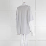 Acne Studios Edra Printed Cotton Double Layer T Shirt