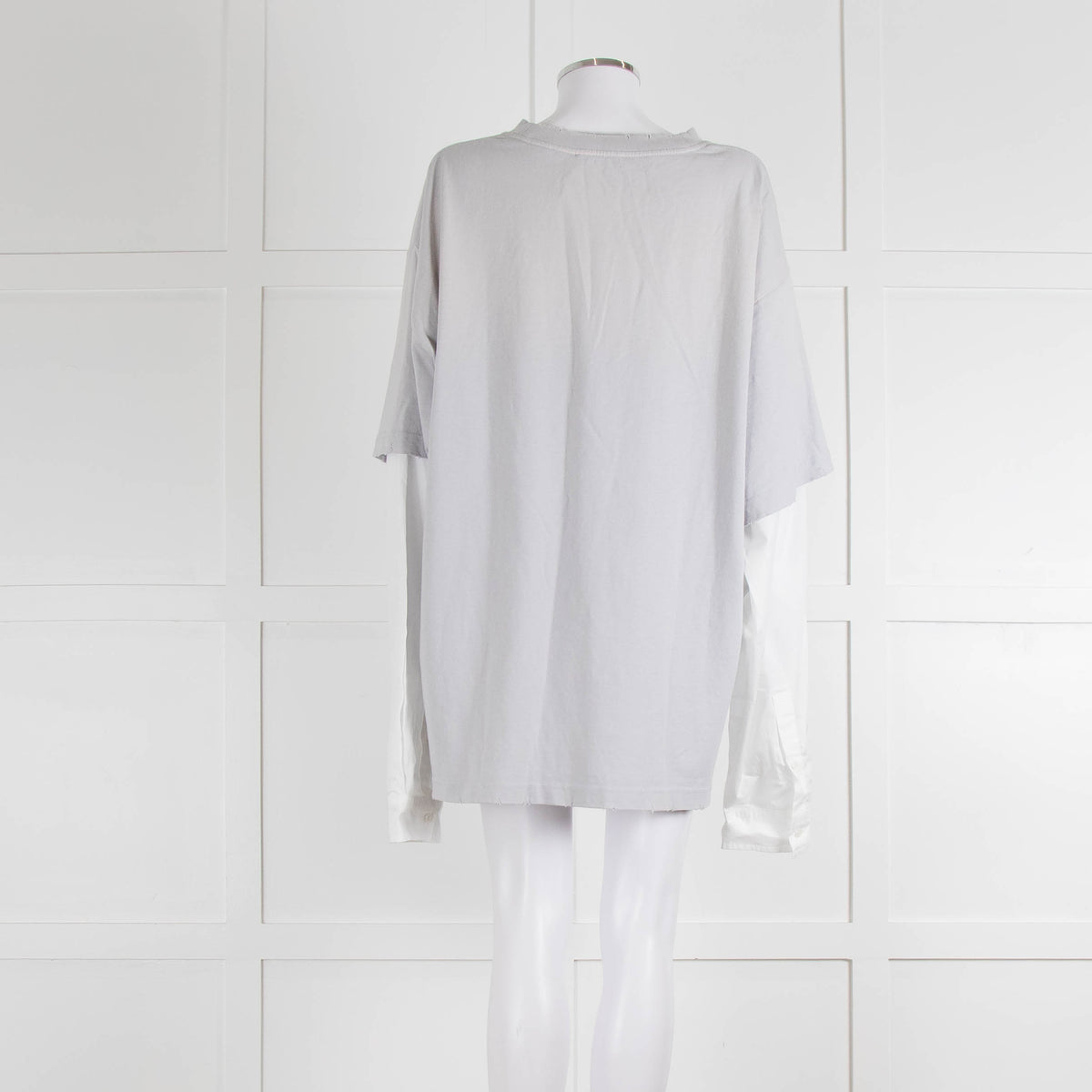 Acne Studios Edra Printed Cotton Double Layer T Shirt