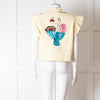 Stella Nova Lemon Yellow Embellished Denim Vest