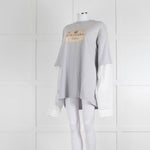 Acne Studios Edra Printed Cotton Double Layer T Shirt