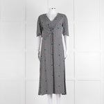Maje Green Small Floral Print Dress