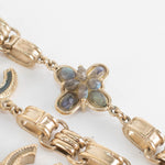 Chanel Gold CC Chalcedony Bead Chain Necklace