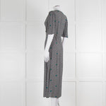 Maje Green Small Floral Print Dress