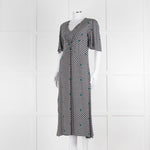 Maje Green Small Floral Print Dress