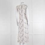 Reformation Small Floral Print Dress With Side Buttons