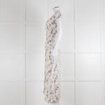 Reformation Small Floral Print Dress With Side Buttons