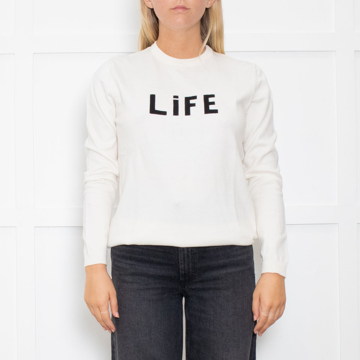 Bella Freud "LIFE" Thin Knit Jumper