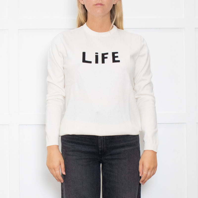Bella Freud "LIFE" Thin Knit Jumper